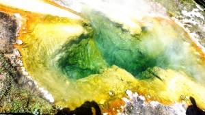 Hot Spring with Extremophile Colors