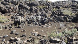 Ejected Rocks, Lava Soil, and Poured Lava (near the top)