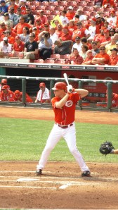 Jay Bruce Before Scoring the Winning Run in the Second Inning