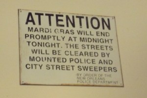 Antique Sign.  Current Practice.  