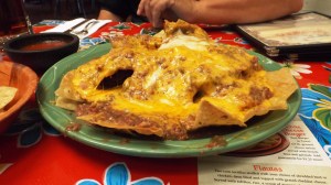 Red Chile con Puerco Nachos: An APPETIZER?