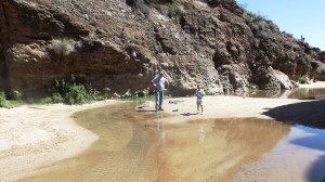 Bubba with Andrew, Welcoming Strangers