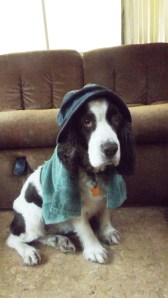 Pink in her Rainwear