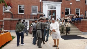 A Barefoot Soldier with Some Fat Guy