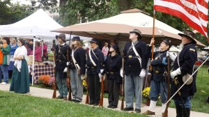 Union Color Guard with Women