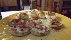 Christmas 2014 Lox and Caper Canapes