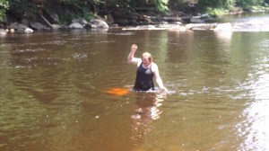 Don't Think That:  He's Feeling Around for Her Glasses