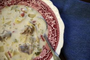 Oyster and Artichoke Soup