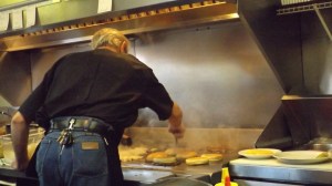 Sid Working His Griddle