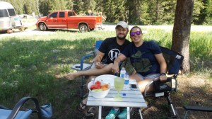 Stephanie and Kevin at Our Picnic